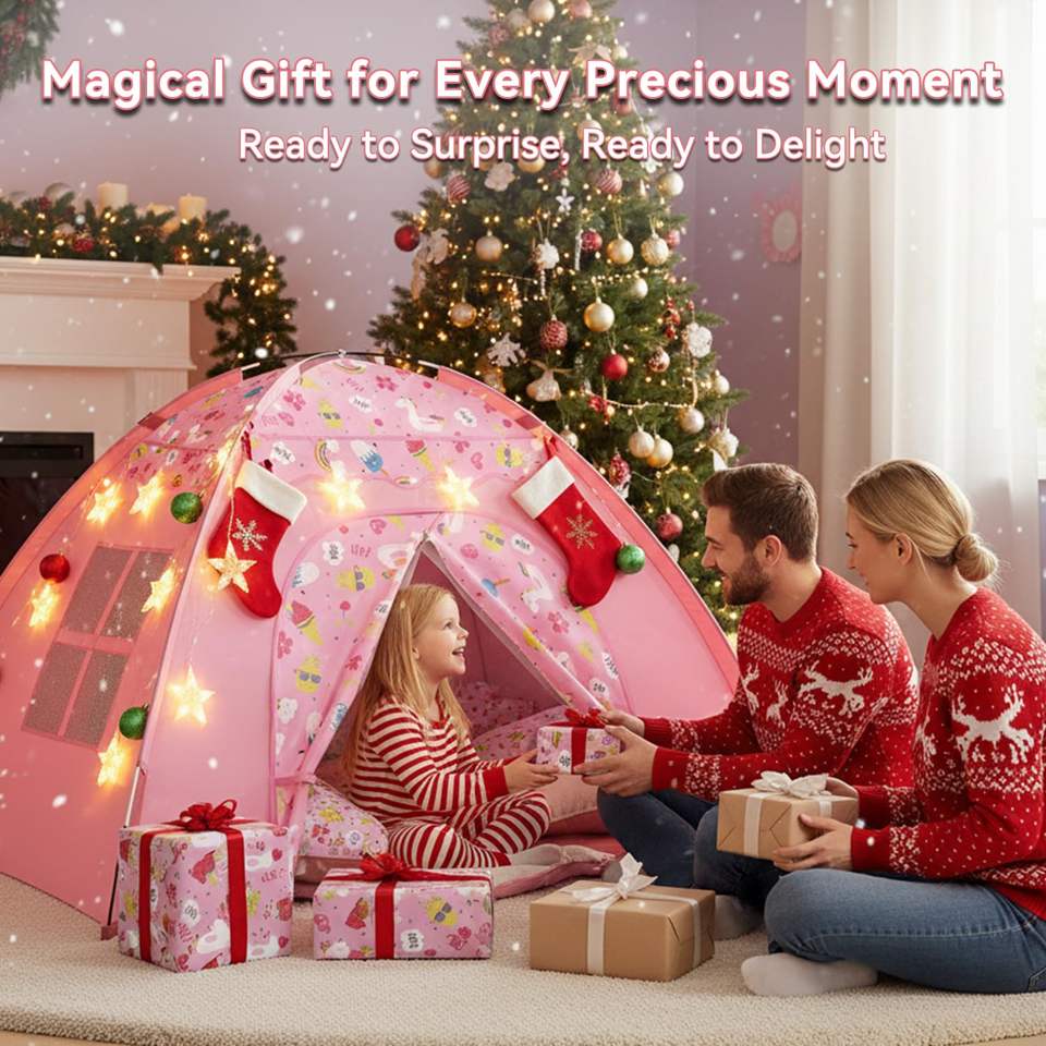 Large Indoor Foldable Playhouse Tent for Kids Colorful Princess Toy Tent for Children