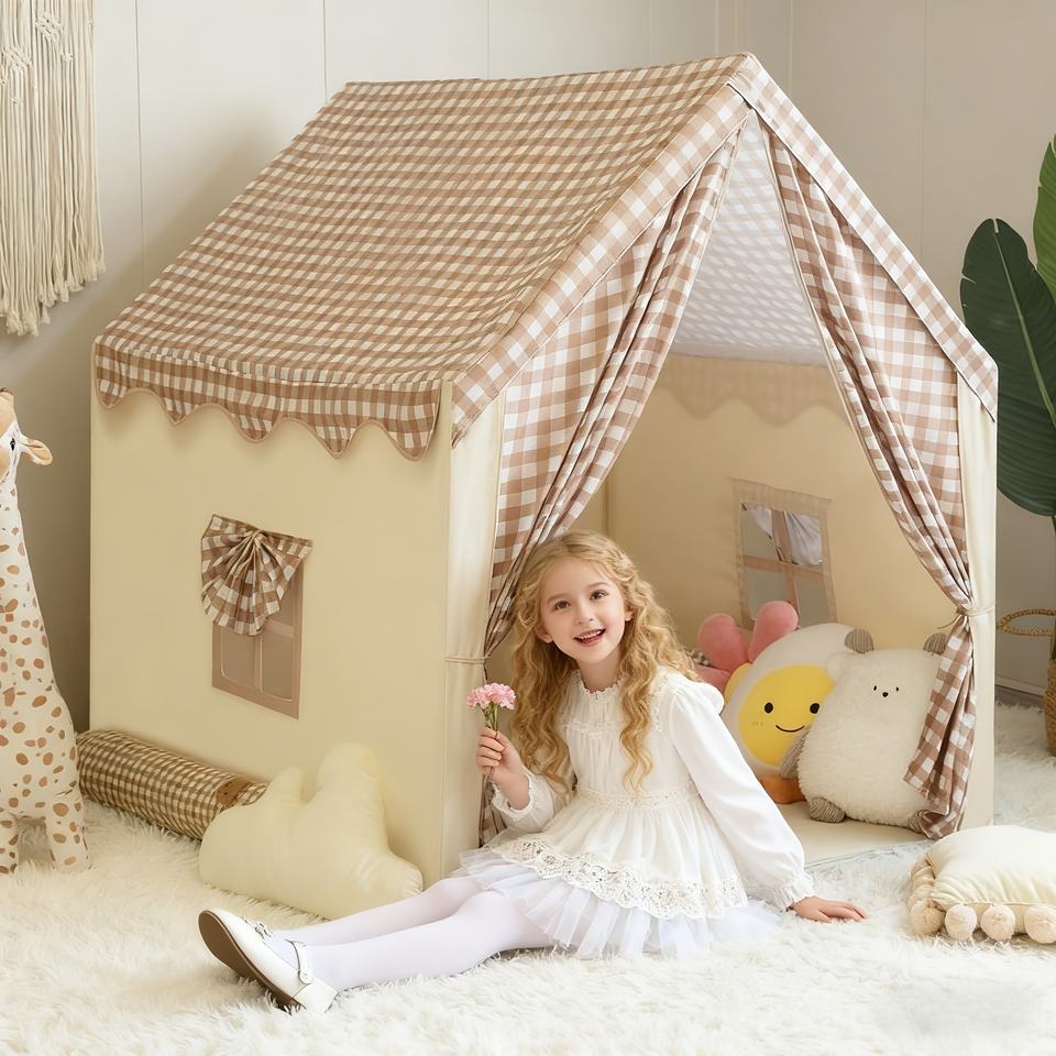 Indoor Children Play Tent Foldable Kids Toy House for Reading Pretend Play and Birthday Gifts