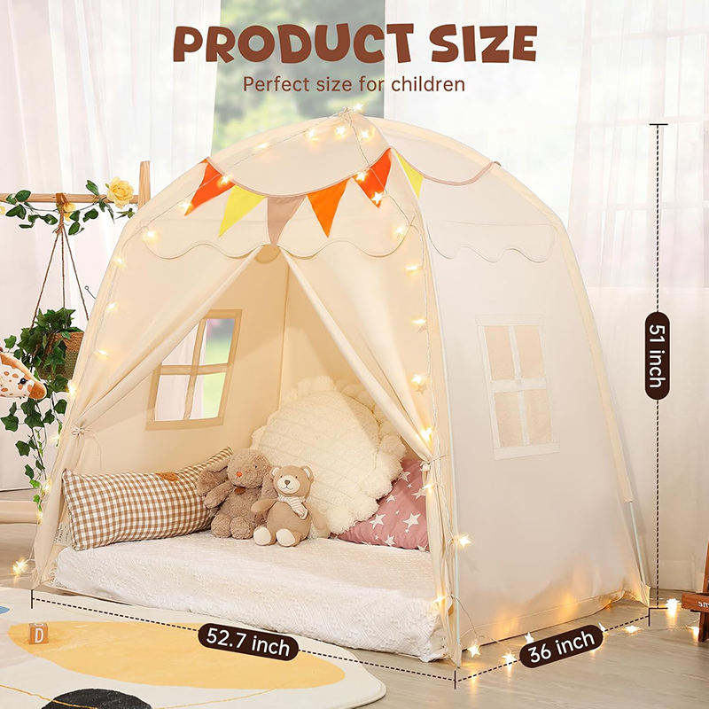 Indoor Kids Play Tent Children Sleeping Playhouse Toddlers Bed Tent Canopy for Girls and Boys House Gifts