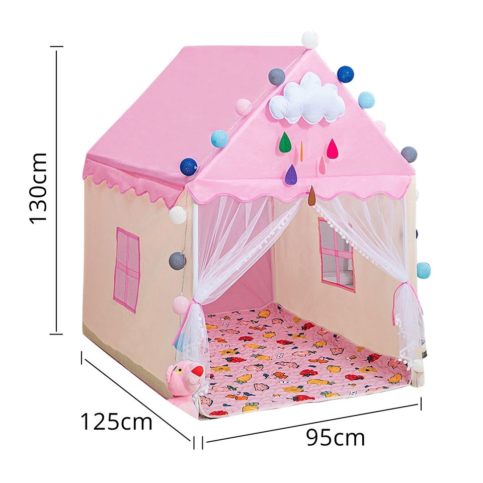 Hot Sale High Quality Pink Flower Play Tent for Kids Indoor and Outdoor Folding Feature Kids Toy Tent