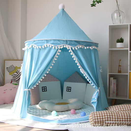 Little LuBan® Master Yurt - Breathable Cotton Linen Kids Playhouse 小鲁班® 鲁班蒙古包 - 透气棉麻儿童室内游戏屋