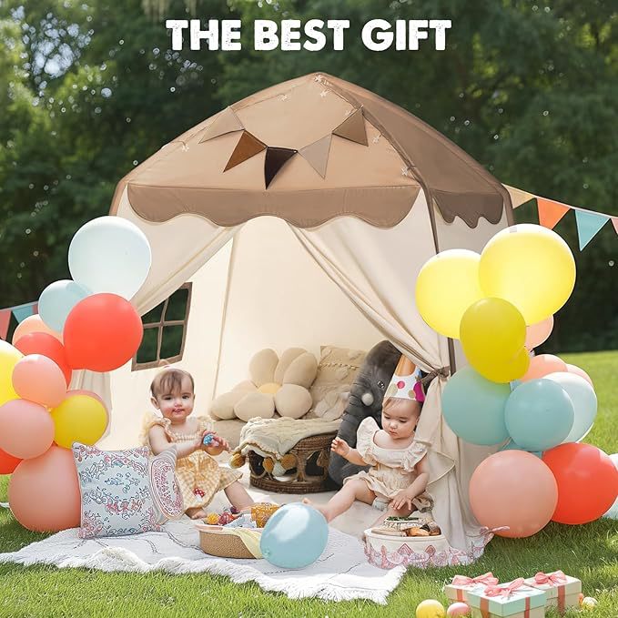 Little LuBan® Master Sanctuary - Premium Canvas Kids Teepee Tent 小鲁班® 匠心避风港 - 优质帆布儿童室内游戏帐篷