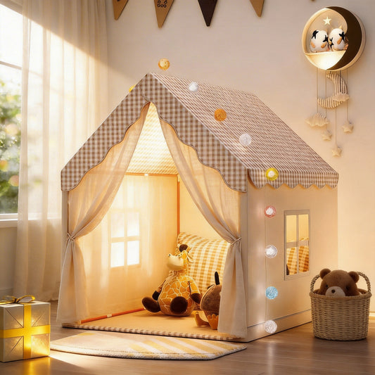 Little LuBan® Lattice Sanctuary - Arched Artisan Play Den 小鲁班® 格纹避风港 - 拱形匠心游戏屋