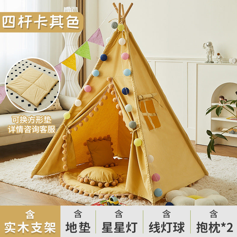 Little LuBan® Artisan Teepee - Deluxe Cotton Canvas Indian Tent 小鲁班® 匠心皮皮帐篷 - 豪华棉帆布印第安帐篷