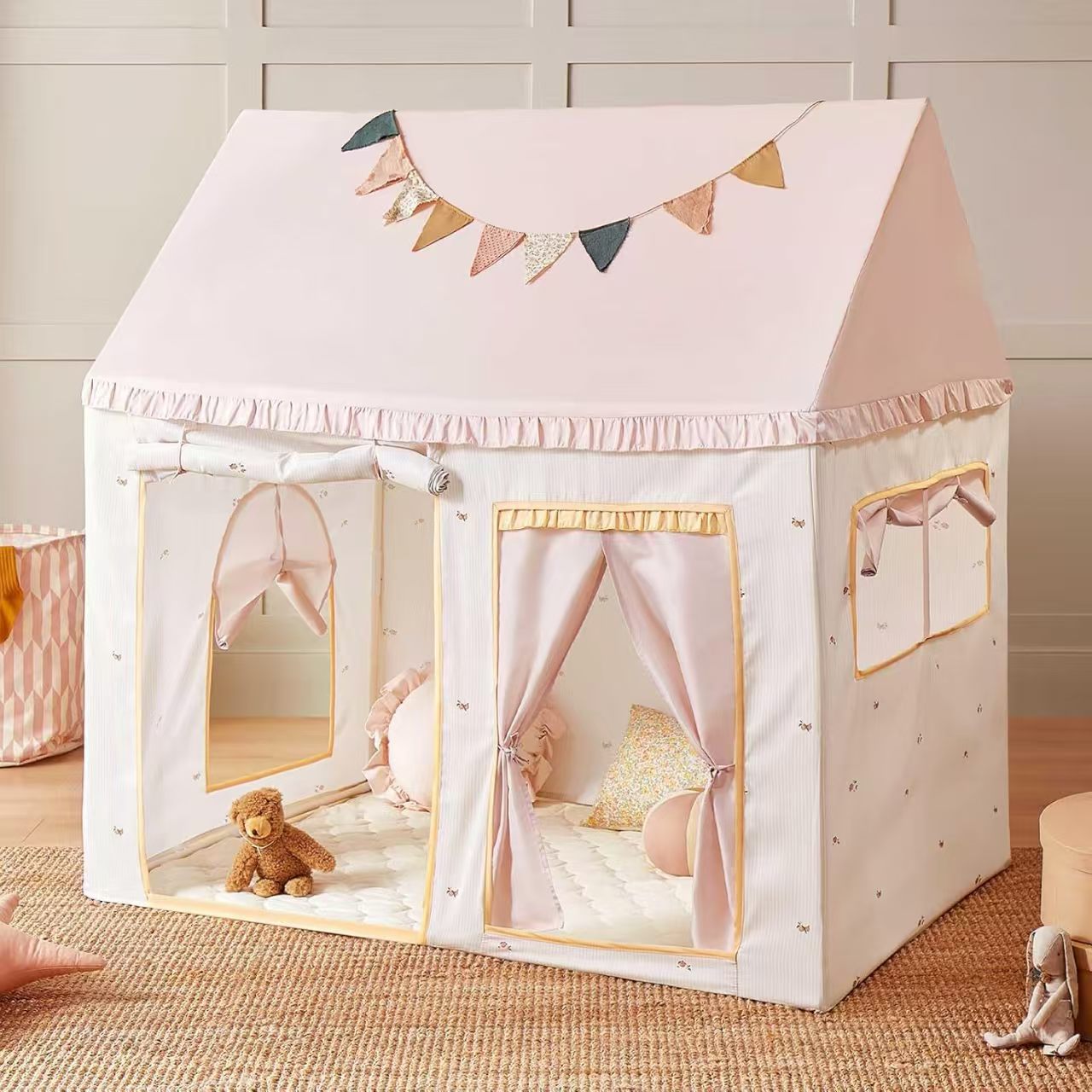 Little LuBan® Grand Artisan Playhouse - Deluxe Portable Sanctuary 小鲁班® 宏伟匠心屋 - 豪华便携秘密基地