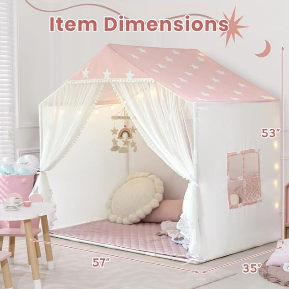 Little LuBan® Pom-Pom Manor - Premium Peach-Skin Grand Playhouse 小鲁班® 毛球庄园 - 高级桃皮绒宏伟游戏屋