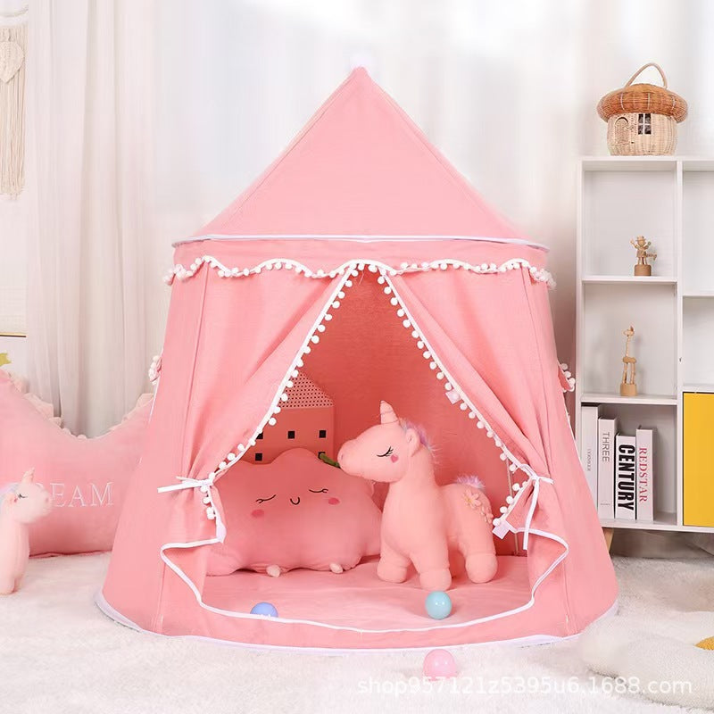 Little LuBan® Master Yurt - Breathable Cotton Linen Kids Playhouse 小鲁班® 鲁班蒙古包 - 透气棉麻儿童室内游戏屋