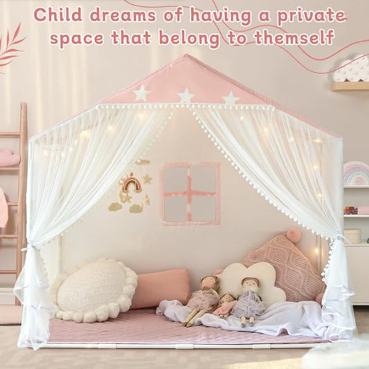 Little LuBan® Pom-Pom Manor - Premium Peach-Skin Grand Playhouse 小鲁班® 毛球庄园 - 高级桃皮绒宏伟游戏屋