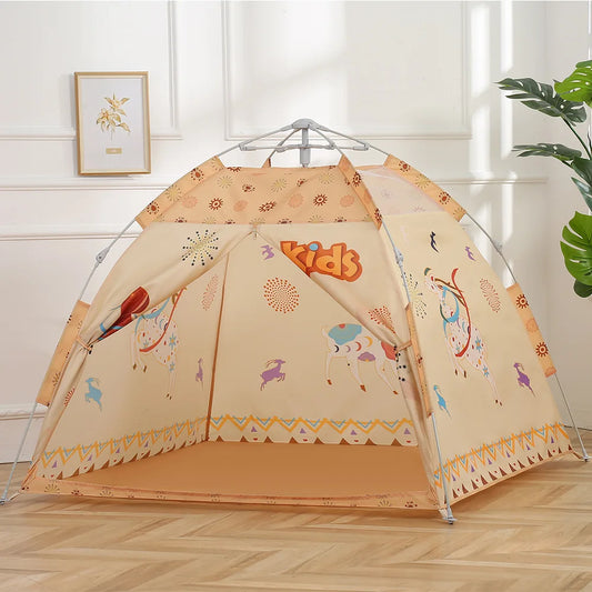Outdoor Automatic Quick Opening Pop up Kids Tent Foldable Children Camping Playhouse