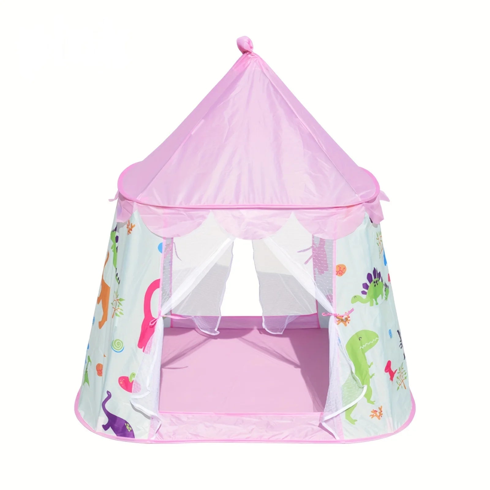 Portable Cartoon Dinosaur Kids Tent House Indoor Foldable Playhouse for Boys Girls Birthday Gift
