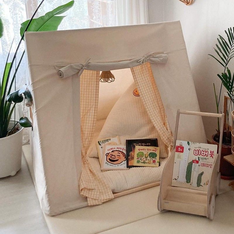 Unisex Cotton Sports Play Tent Toy for Kids 2-7 Years Large Teepee Playhouse for Boys and Girls