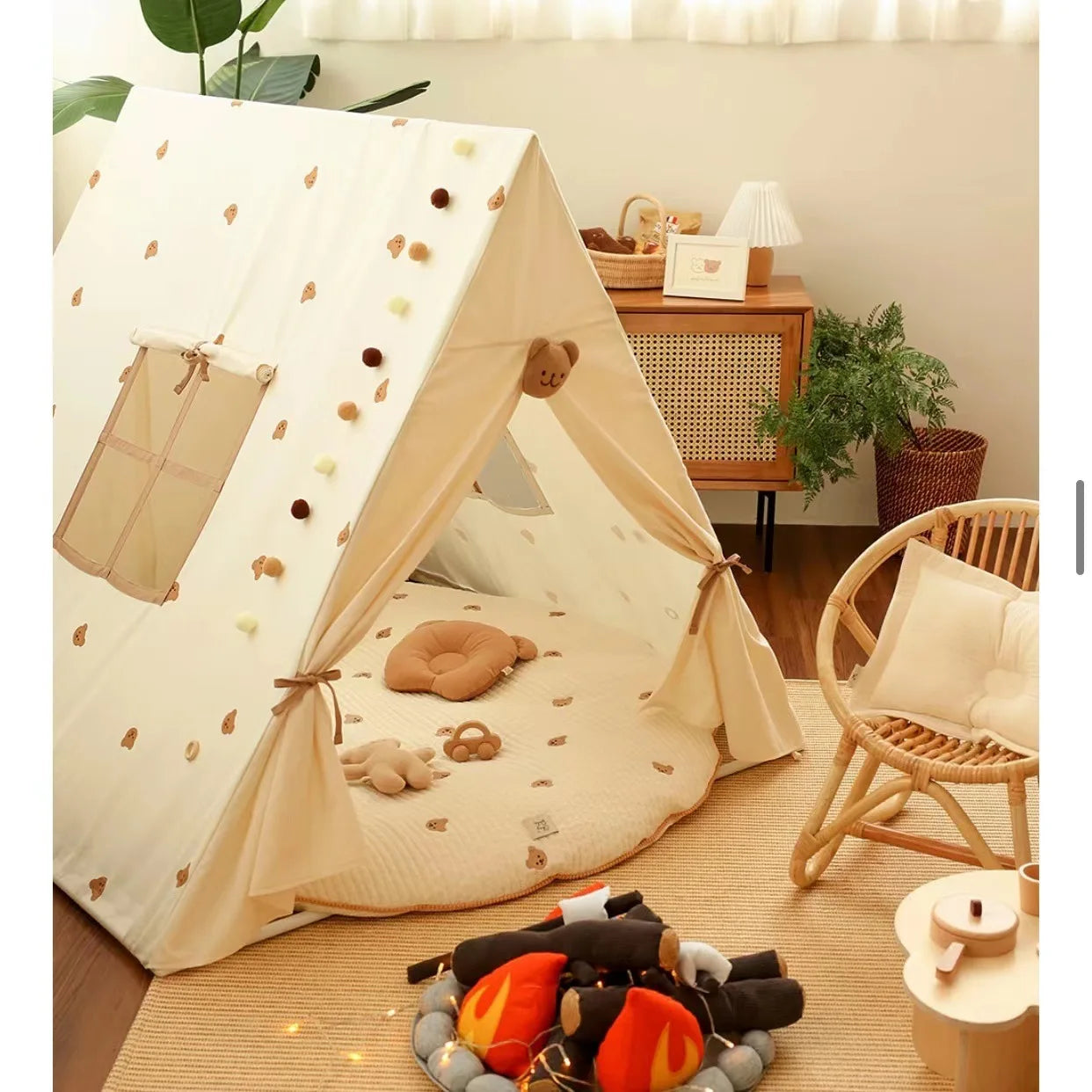 Wholesale Cotton Kids Teepee Tent Reading Corner Playhouse for Bedroom