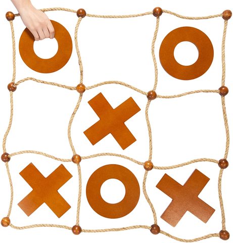 Wholesale Large Wooden Tic Tac Toe Yard Game Toy