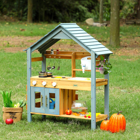 Wholesale Montessori Outdoor Wooden Garden Kitchen Set