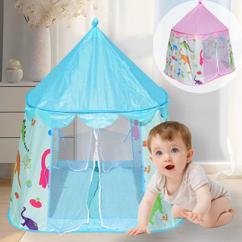 Wholesale Pink Blue Kids Yurt Play Tent Princess Castle Playhouse